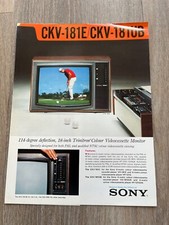 vintage sony colour brochure