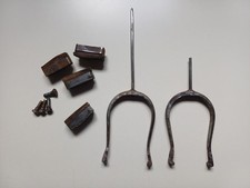 VECCHIA COPPIA DI ARCHETTI RICAMBI PER BICICLETTE TIPO R CON FRENI A BACCHETTA 