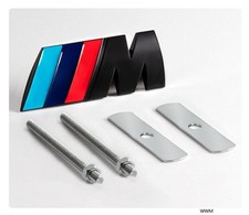 Emblema distintivo griglia radiatore For BMW anteriore cromato nero logo M metallo
