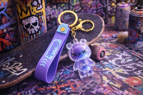Portachiavi magic orso viola - viola,