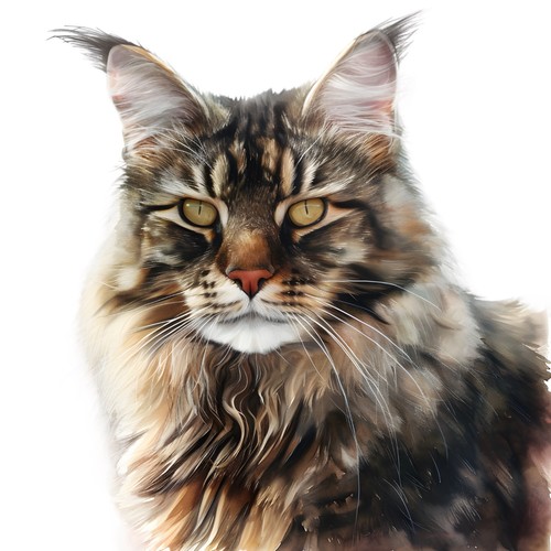 Adesivi maine coon gatto - maine,