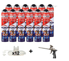 POLYNOR PRO 750ml PUR schiuma isolante spray isolante (pistola) 12 pz + pistola