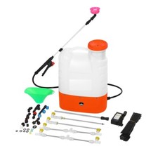 Pompa a Spalla per Irrorazione Spruzzatore a Batteria Nebulizzatore a Zaino 16 L