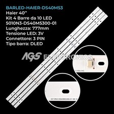 KIT 4 BARRE STRIP 10 LED TV