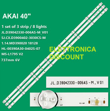 KIT DA 3 BARRE STRIP LED PER