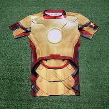 Ironman Alter Ego Under Armour Maglietta a Compressione Marvel Iron Man Uomo Medium
