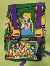 SAILOR MOON ZAINO SCUOLA BAMBINI H 50 CM. CIRCA verde MANGA DOLL VINTAGE ACTION