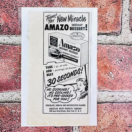 Dessert istantaneo amazo 1949 - dessert,