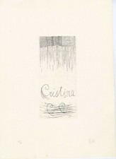 Fausto Melotti - C Cristina  - Piccolo alfabeto per Cristina, 1974  Acquaforte