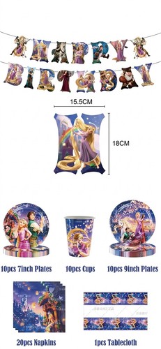 Rapunzel kit festa - rapunzel, di