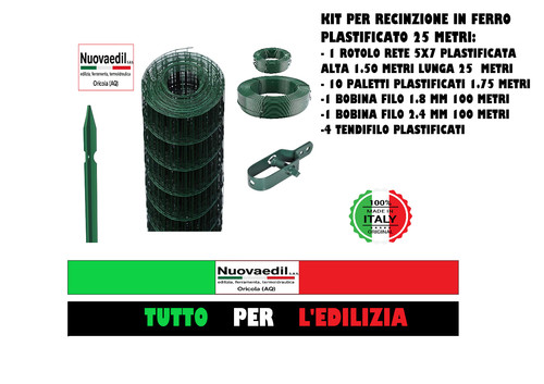 Kit rete recinzione metri - recinzione, 25