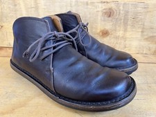 Stivaletti TRIPPEN Germany in pelle marrone US 9 EU 42 fatti a mano chiusi ciottoli