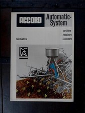 Brochure SARCHIATRICE WEISTE &CO  ACCORD TRATTORI AGRICOLI originale 1965