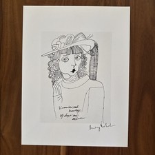 Andy Warhol, stampa firmata, V era la sua vasta conoscenza di negozi e saloni, 1986