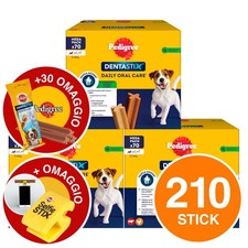 210 Pedigree Dentastix Small Igiene Orale del Cane - 3x70 + 30 Medium OMAGGIO