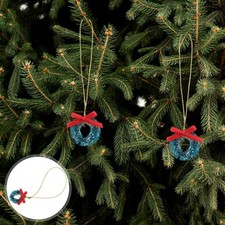 24 Pezzi Mini Corone Natalizie Piccole Verde Calendario Avvento Decorazioni