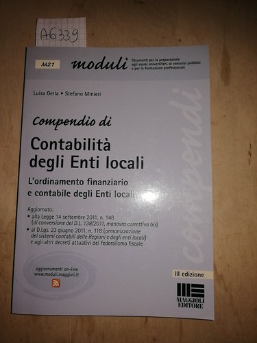 Compendio contabilità - compendio, di