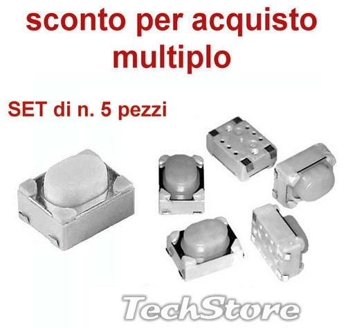 Set micro pulsanti smd - 5,