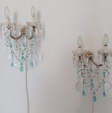 Coppia applique da parete Maria Teresa vintage, pair sconses