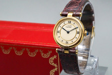 [NUOVO Batt/Scatola] Cartier Vendome Vermeil 590004 Quarzo 24mm Orologio Donna GIAPPONE