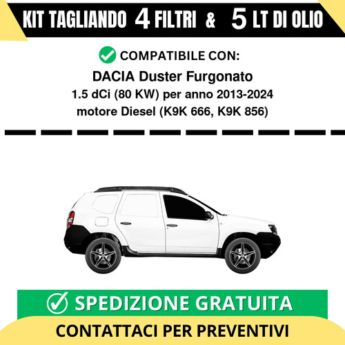 Tagliando per dacia - per,
