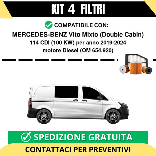 Kit filtri tagliando per - 4,