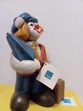 Clown Pagliaccio con ombrello e valigia della THUN