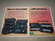 Pubblicità sansui 1977 - pubblicità, sansui,