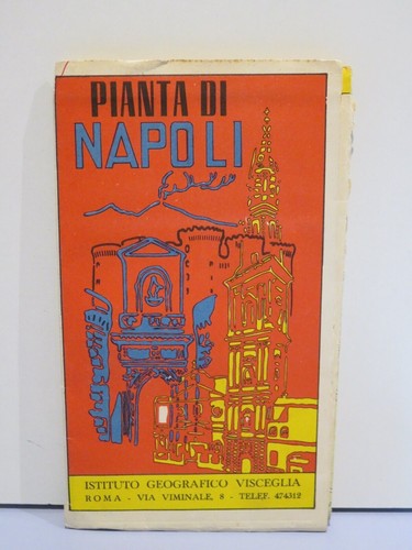 Vecchia pianta guida napoli - di,