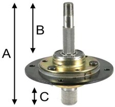 MTD Supporto portalama cpl per trattorino 38" e 42". Misura A 138 mm B 88 mm C42