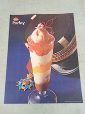  Insegna Poster Parfay Gelato Regina Latte Vintage Originale. 1967