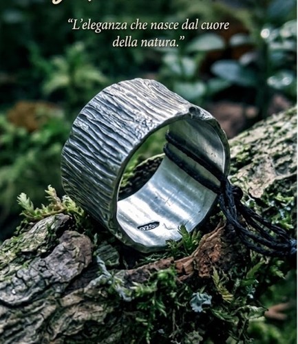 Anello martellato artigianale - martellato,