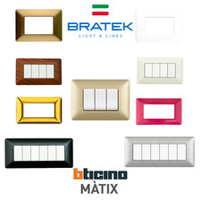 Placche Bticino Matix placchette compatibili Placca 3 4 6 Moduli Vari Colori