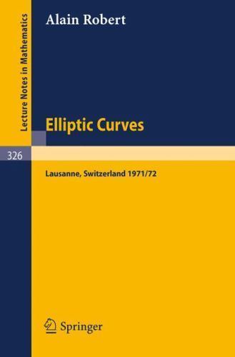 Elliptic curves notes from - notes,