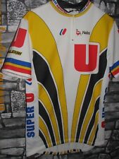 Vintage Cycling jersey shirt '80s  Super U Fignon Raleigh maglia bici ciclismo