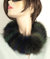 Pelliccia Sciarpa Volpe Blu