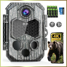 Fototrappola da Caccia con Visione Notturna 130° Fotocamera 4K-84MP Scheda 32GB