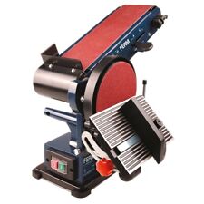 Levigatrice carteggiatrice smerigliatrice inclinabile a nastro e disco da banco