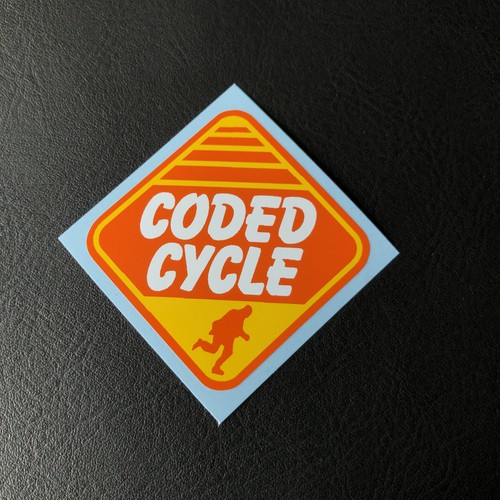 Coded cycle bike decal - coded,