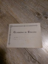 Vecchio libretto scolastico di disegno anni 30 40 Ventennio Disegni Fascismo