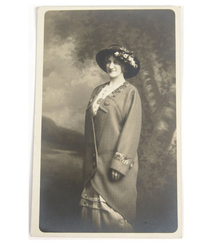 1910s rppc edwardian woman - 1910s,