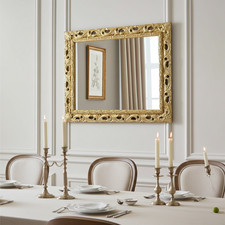 Specchio e Specchiera Stile Barocco – Cornice Oro Traforata Legno – Personalizza