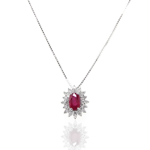 Collana oro bianco con - oro,