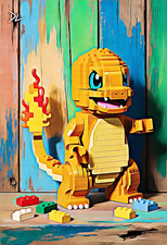 Charmander "La Minifig" Stampa