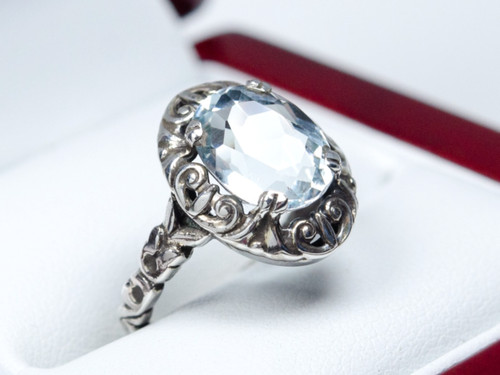 Argento antico anello - -,