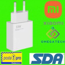 Caricabatteria da 33W per Xiaomi Rapido Usb 2.0 Caricatore =Originale Bianco
