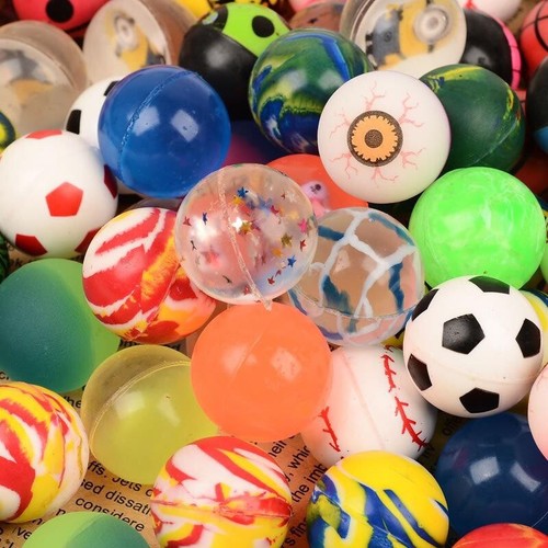 100 pezzi palline rimbalzanti - pezzi,