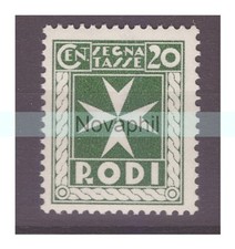 EGEO RODI  1934  -  SEGNATASSE   CENTESIMI 20   NUOVO ** MNH