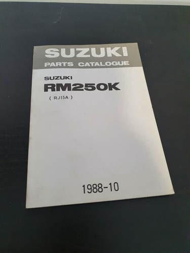 Catalogo ricambi suzuki rm250k - catalogo,