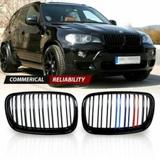 M Colore Griglia Calandra Radiatore Nero Lucido per BMW X5 X6 E70 E71 2007-2013